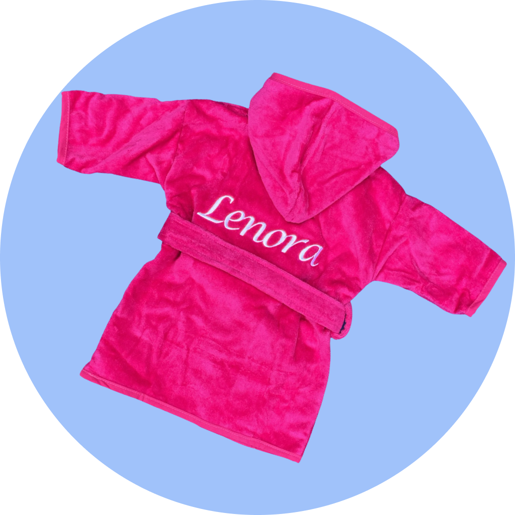 Badrock kinderbadjas met borduring online kopen