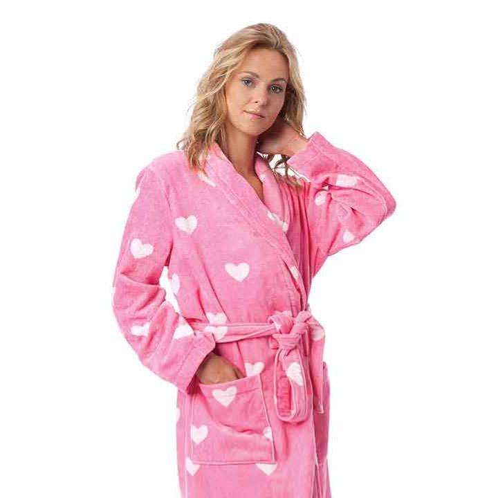 De allerbeste roze badjassen