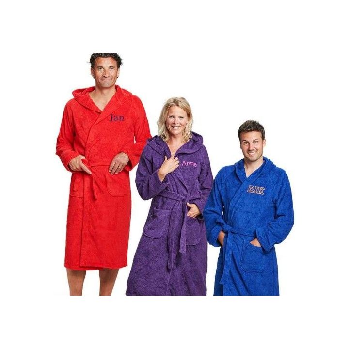 Gratis borstborduring op je badjas!