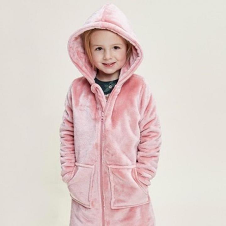 Kinderbadjassen met rits