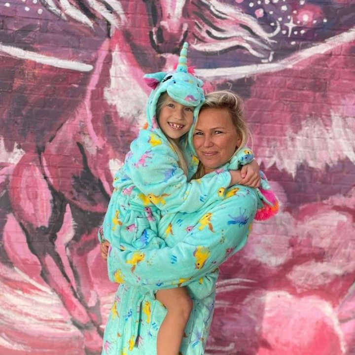 Kinderbadjassen met opvallende patroontjes