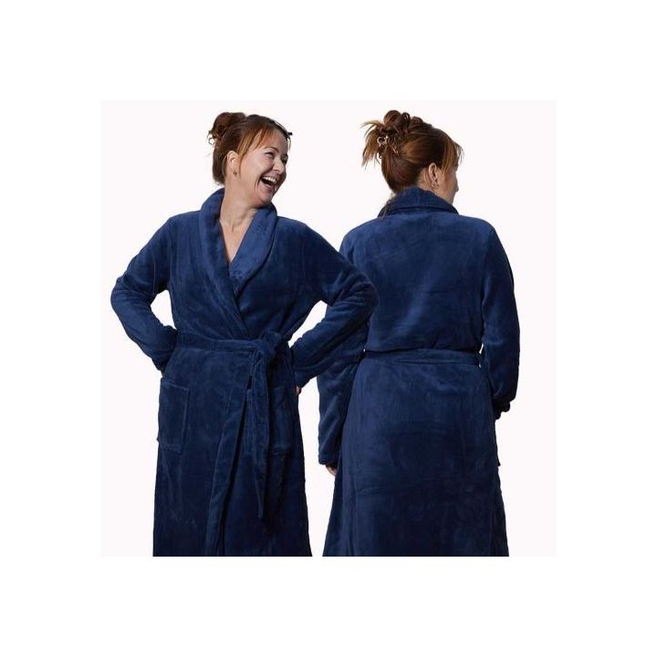 Marineblauwe badjassen
