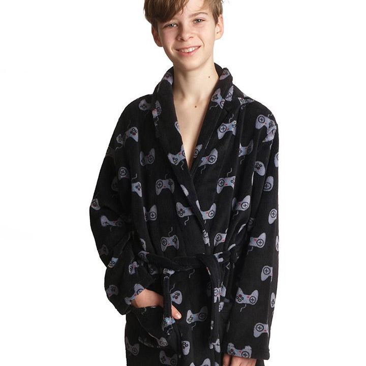 Nieuwe badjas coole gamers