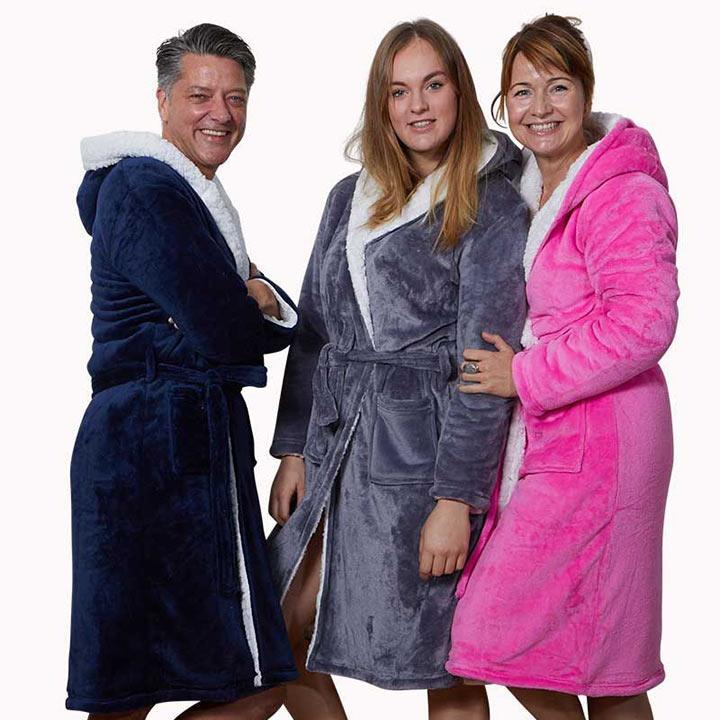 warmste badjassen koude dagen