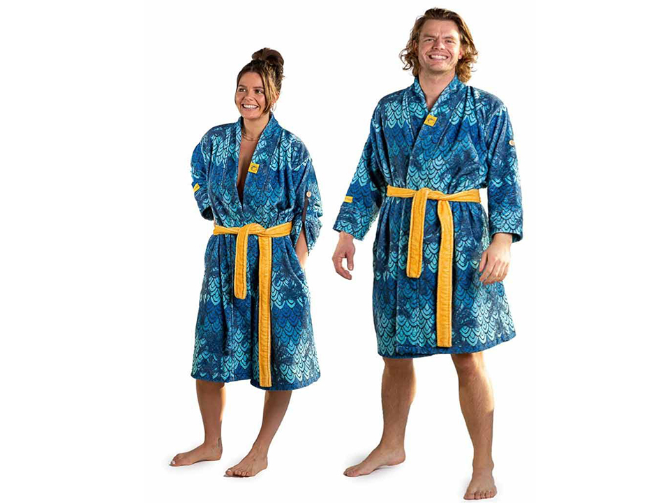 Unisex badjas retro - crazy comfort