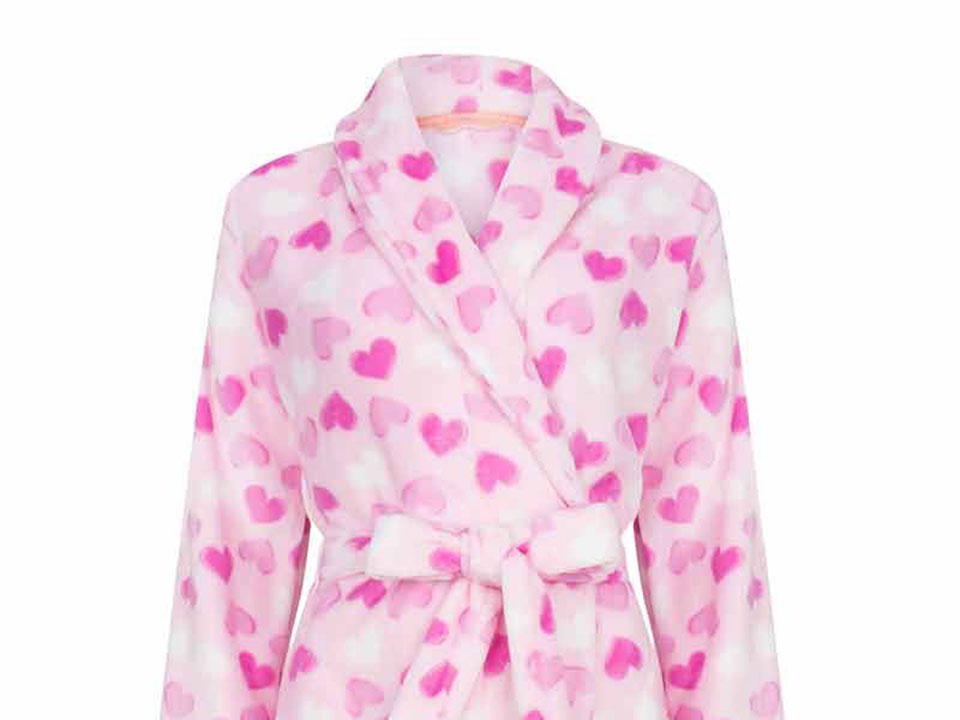 Lichtroze damesbadjas