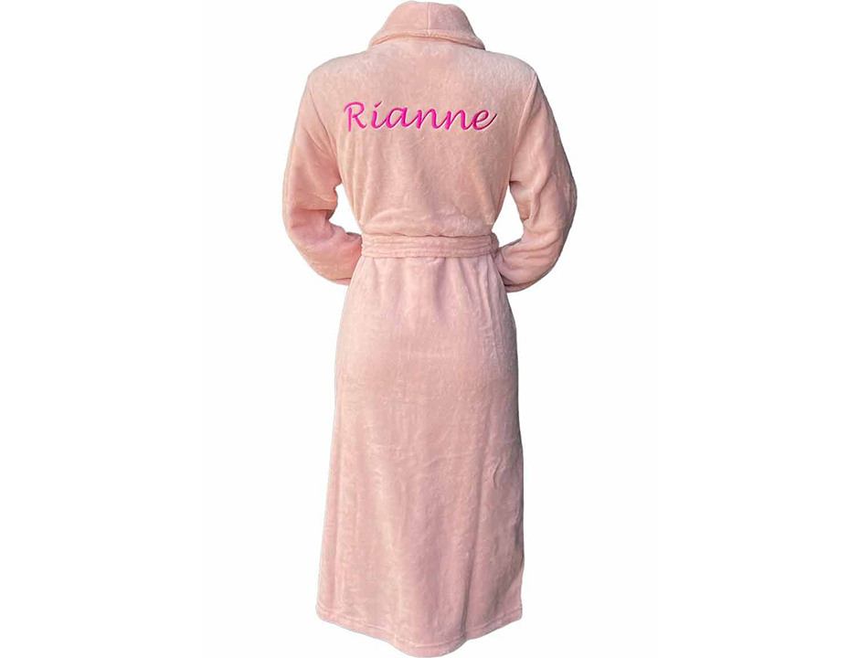 Fleece kinderbadjas borduren