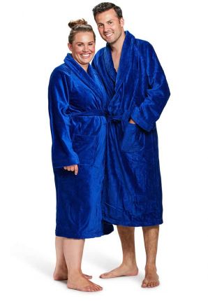 badjas kobaltblauw badrock