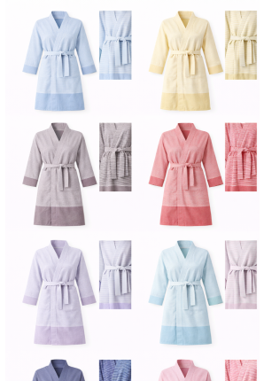 Hamam badjas kort – 100% katoen