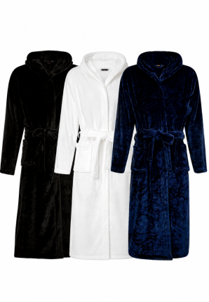 fleece badjassen borduren met naam - voorkant