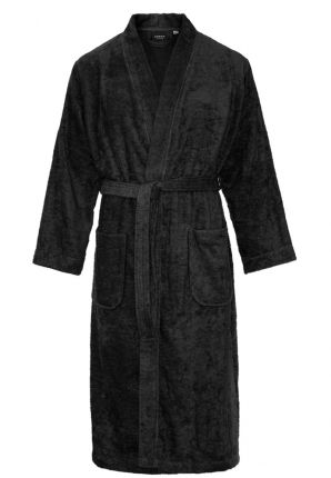 Kimono badstof katoen – zwart