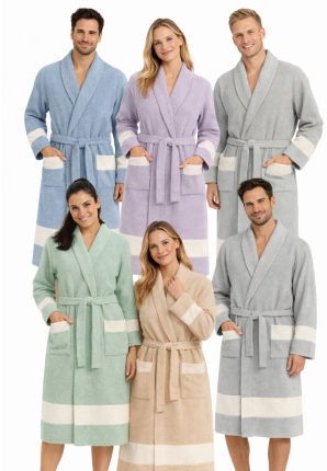 Peshtemal badjas van katoen - Hamam badjas - unisex