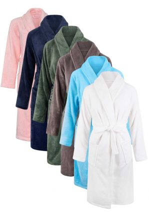 Fleece kinderbadjas borduren – 6 kleuren