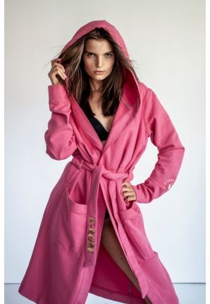 D-Robe badjas met capuchon - roze