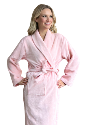 Hotel badjassen roze