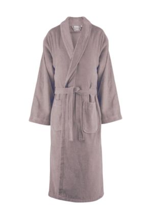Sauna badjas velours katoen – unisex – taupe