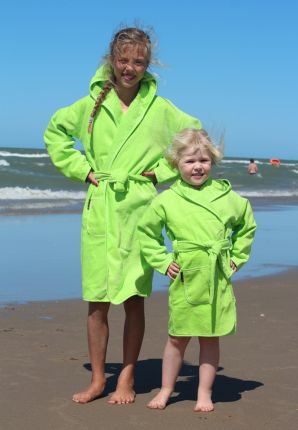 Limegroene kinderbadjas
