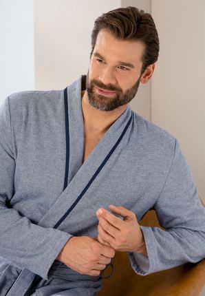 Kimono heren katoen - denim