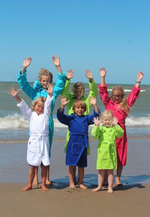 Kinderbadjassen met capuchon