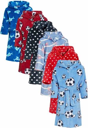 playshoes kinderbadjassen van fleece met capuchon