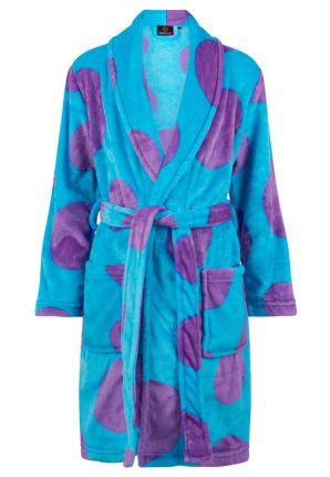 stippen kinderbadjas fleece