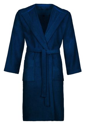 Vossen badjas vegan life - blauw