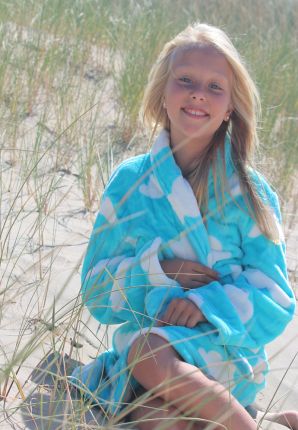 kinderbadjas wolkes
