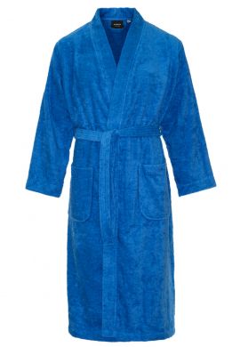 Kimono badstof katoen – kobaltblauw