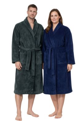 Wellness badjas velvet - hotel kwaliteit