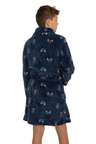 Strong Souls Badjas voor jongens, zachte fleece badjas met capuchon