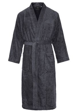 Kimono badstof katoen – donkergrijs