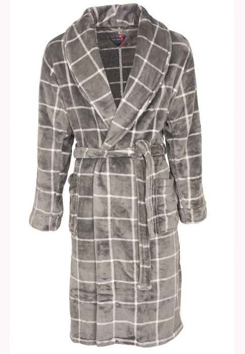 overdrijven Publicatie Cilia Lichtgrijze fleece badjas voor heren van Paul Hopkins kopen?