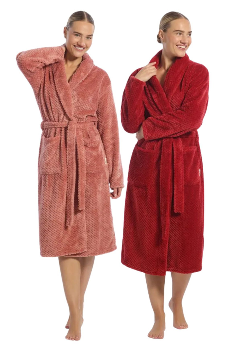 Dames badjas stippen design - Ten Cate-s-Rood dots