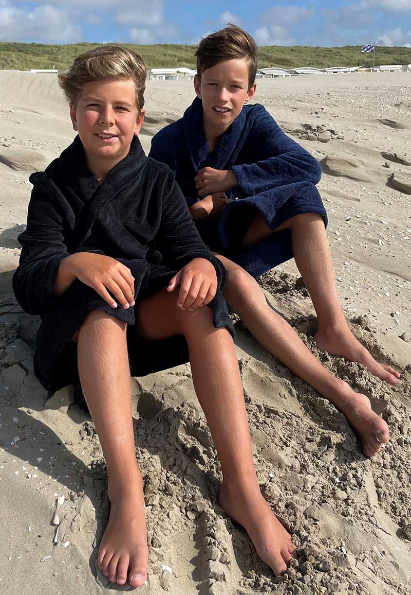 goedkope kinderbadjassen fleece jongens