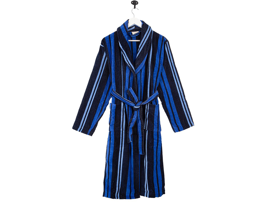 Luxe kamerjas strepen - katoenen badjas heren
