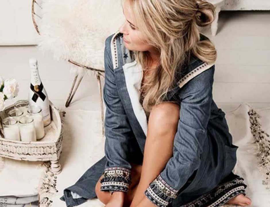 True Bandits damesbadjas denim Ibiza-style