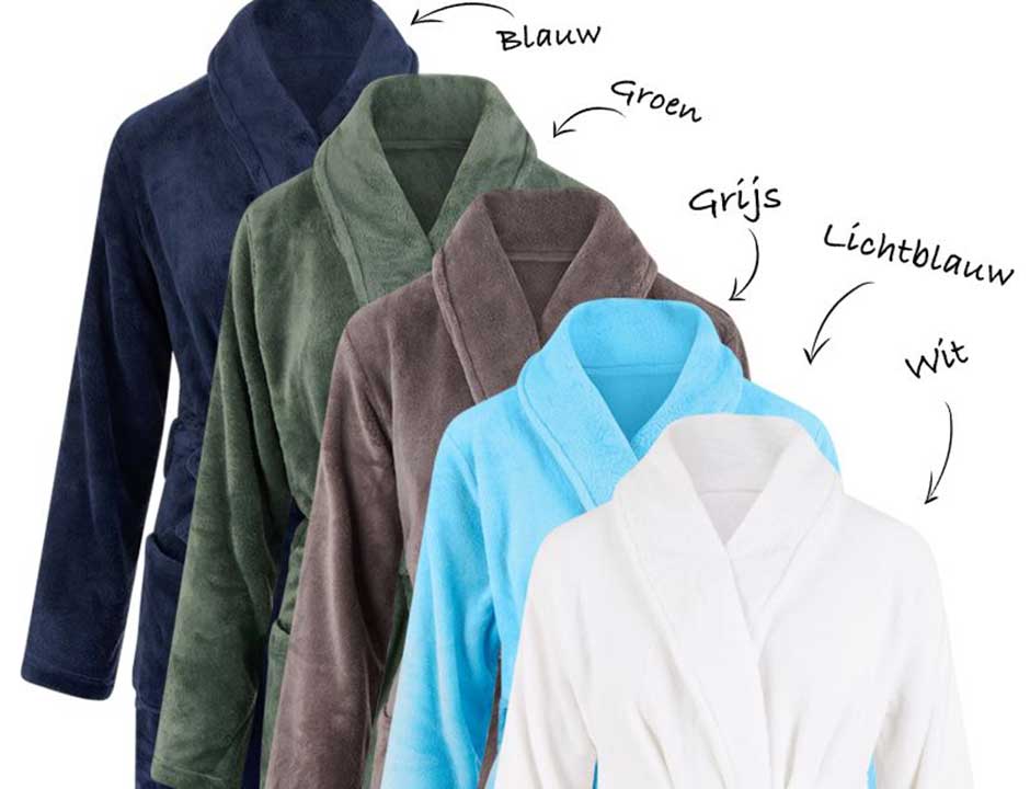 Goedkope badjassen voor dames en heren