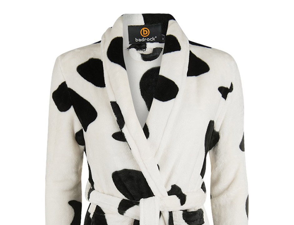 Kies de print die bij jou past! Badjas koeienprint Kies de print die bij jou past! Badjas koeienprint