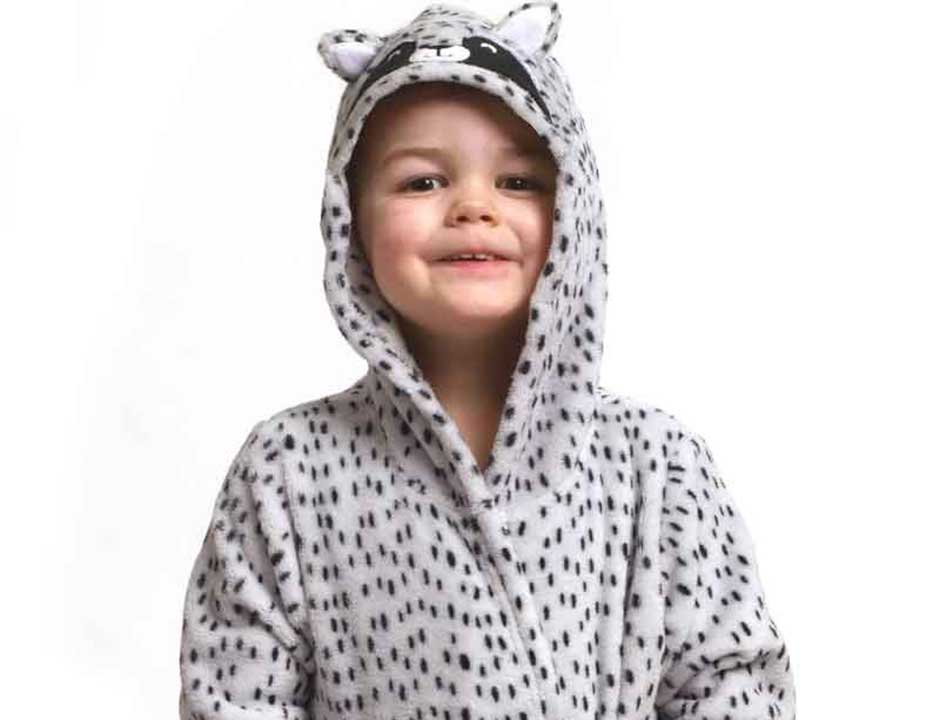 Kinderbadjas wasbeer