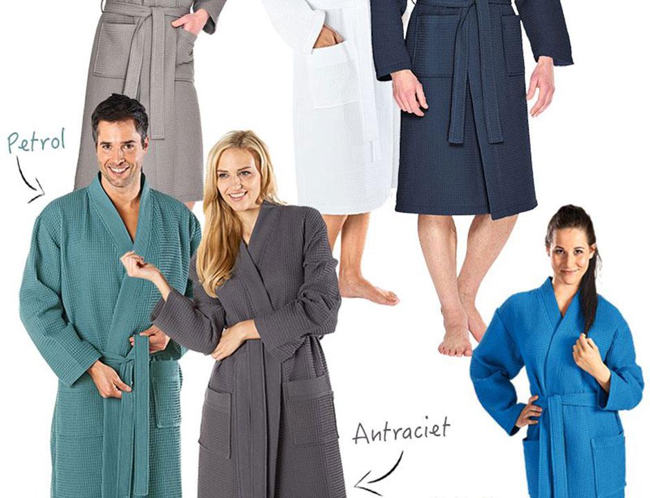 Actief gebruik of thuisgebruik badjas lang