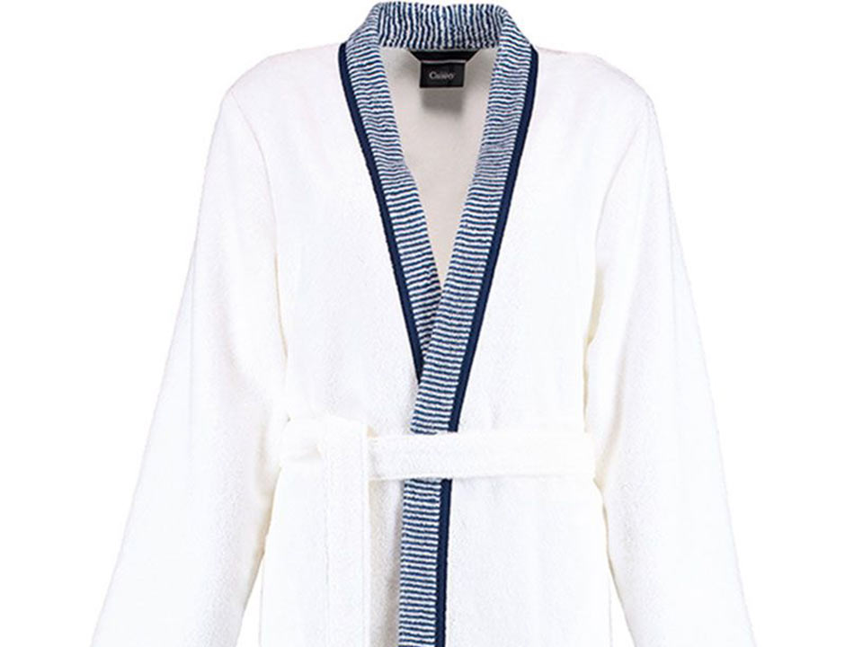 Cawo dames kimono wit badstof