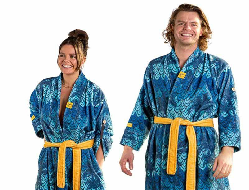 Unisex badjas retro - crazy comfort