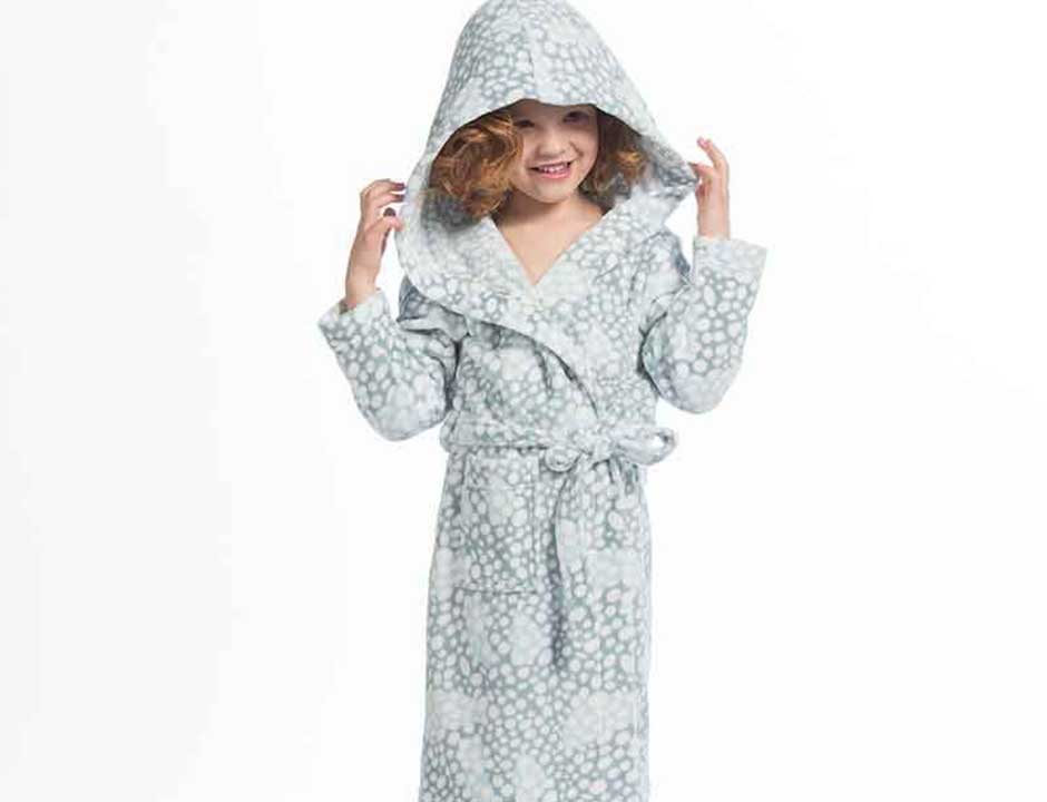 Kinderbadjas pastelgroen