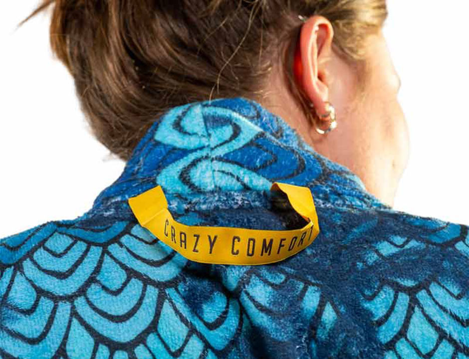 Unisex badjas retro - crazy comfort