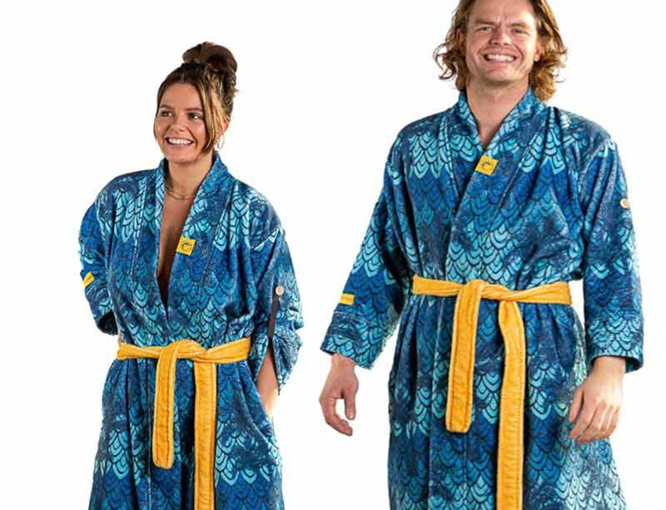 Unisex badjas retro - crazy comfort