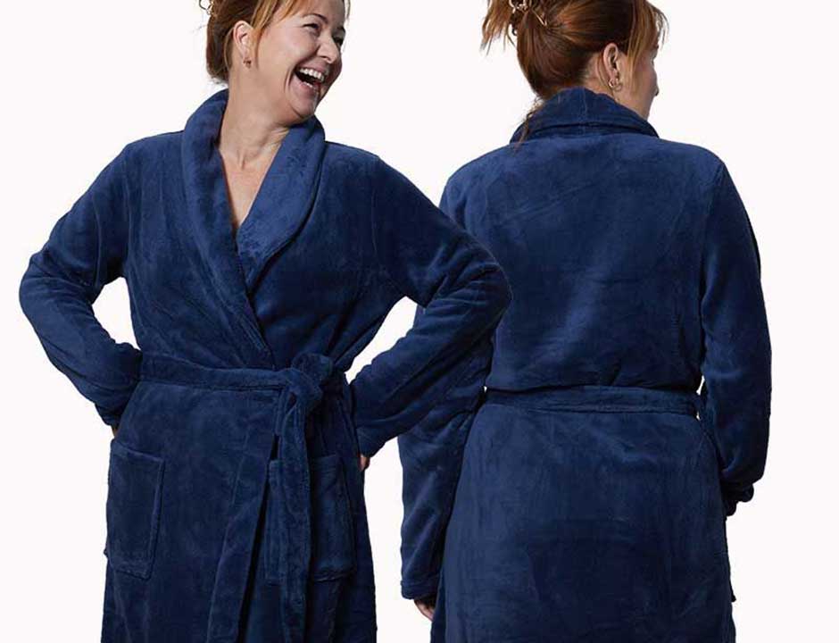 Badjas fleece unisex – 5 kleuren