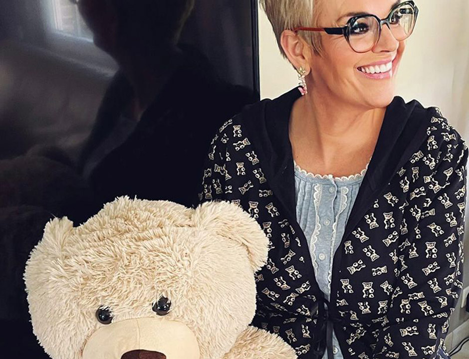 Dames ochtendjas beren – met capuchon - dun katoen