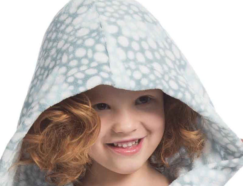 Kinderbadjas pastelgroen