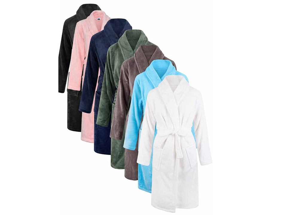 Fleecebadjas met naam borduren - unisex