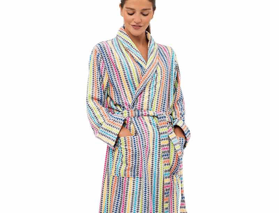 Dames badjas kleurrijk